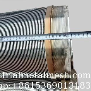 Tube de tamisage à fil en coin entièrement soudé, profil S32750 18S/Q35-12mm