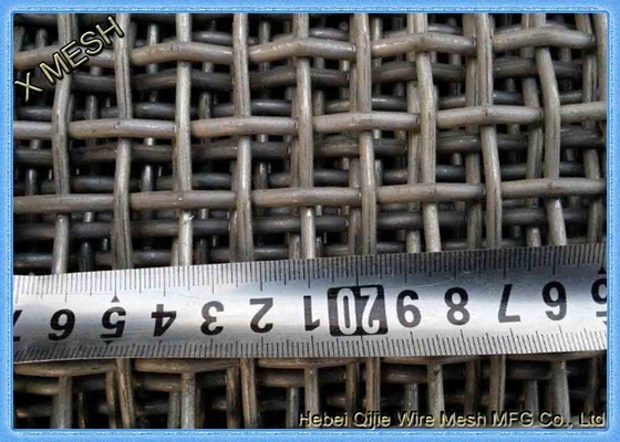 65mn Maillage de fil de fer encrémé pour écran vibrant Maillage