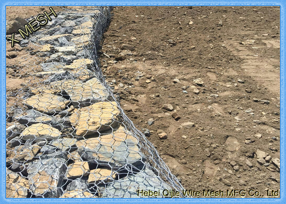 mur de soutènement en acier tissé galvanisé plongé chaud soudé s'ouvrant de  de paniers de 8x10cm Gabion