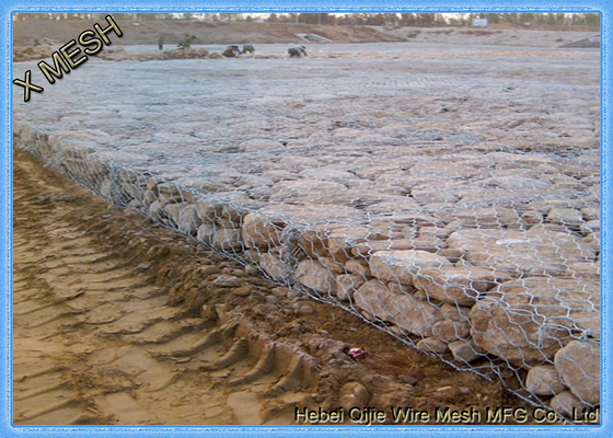 mur de soutènement en acier tissé galvanisé plongé chaud soudé s'ouvrant de  de paniers de 8x10cm Gabion