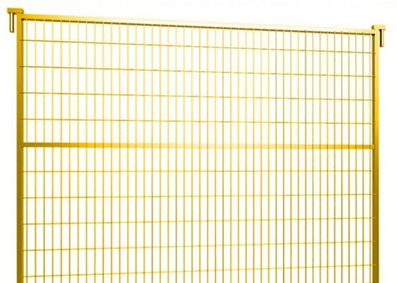 Taille provisoire colorée jaune de Panel 1.8m de barrière de construction extérieure du Canada