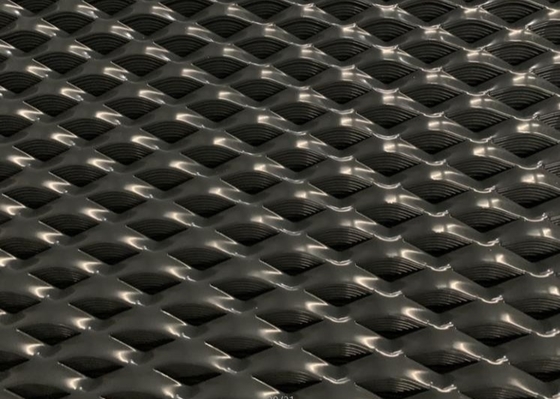 la poudre de Diamond Black Expanded Metal Mesh de largeur de 1.8m a enduit en aluminium