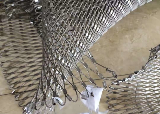 Câble métallique flexible d'acier inoxydable Mesh For Balustrade Or Railing 3,0 millimètres