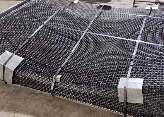 Tissu de fil écran/65Mn tissé par acier tissé par double de fil d'acier au manganèse