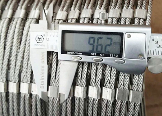 barrière Stainless Steel Rope Mesh For Zoo de câble métallique de l'épaisseur solides solubles 316 de 1.5mm