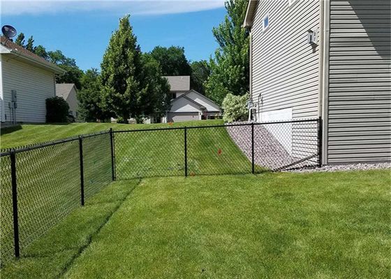 le PVC de 60x60mm a enduit la barrière galvanisée Fabric For Security de maillon de chaîne