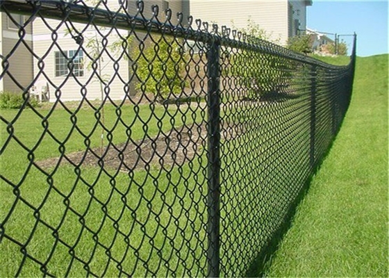 tissu galvanisé enduit de barrière de maillon de chaîne de PVC de 60x60mm pour la sécurité
