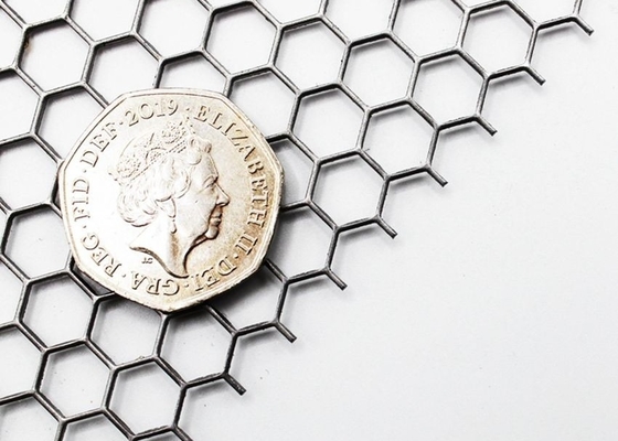 La feuille hexagonale de trou a perforé le métal Mesh Stainless Steel