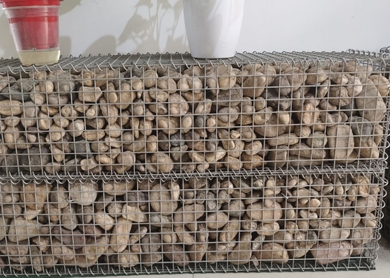 La perforation rectangulaire a soudé des paniers de Gabion a galvanisé le fil d'acier 2x1x1