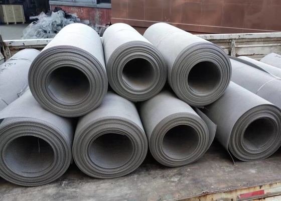Grillage tissé serti par replis adapté aux besoins du client d'acier inoxydable pour le filtre liquide