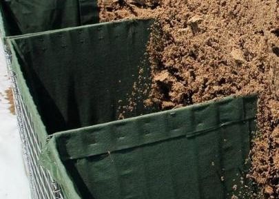Barrière soudée galvanisée plongée chaude défensive de sable de Hesco de fil du mil 12