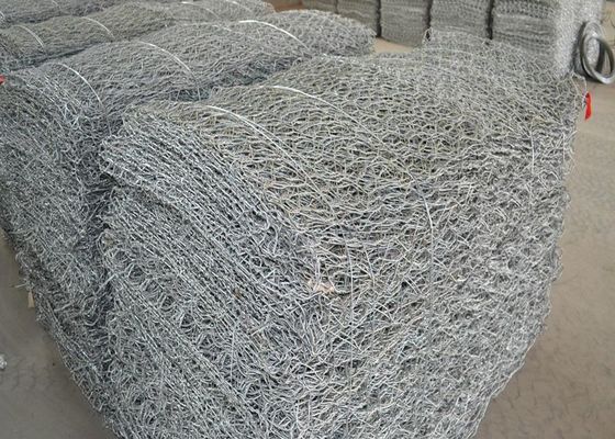 Les 100 x 100 millimètres lourds ont soudé le grillage hexagonal d'acier inoxydable de paniers de Gabion