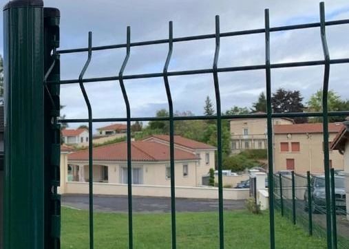 Le PVC a enduit le recourbement de Curved 3d de barrière de jardin de 50x200mm