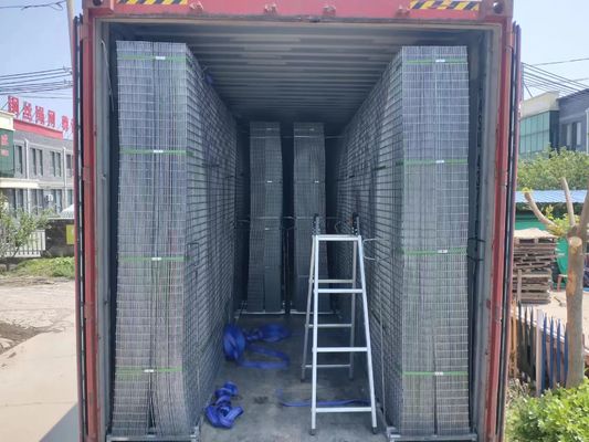 Barres en acier à côtes galvanisées de maillage de renforcement soudé dans des dalles de béton