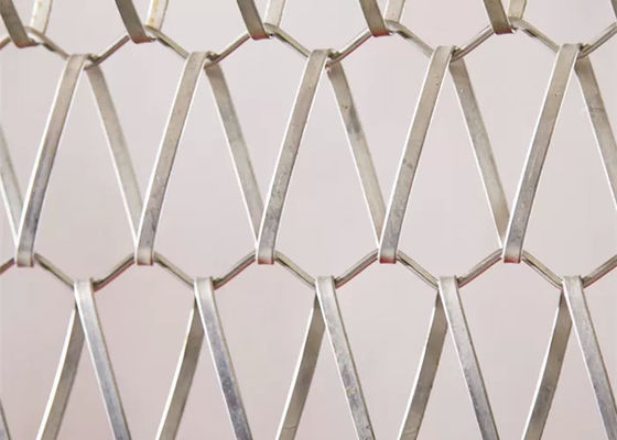 Panneaux de treillis métalliques en spirale 3 mm décoratifs pour rideaux