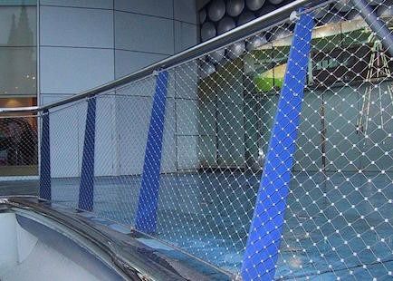 Diamant trou 1 2 pouces 3 pouces 304 316L en acier inoxydable flexible filet de fil de câble pour l' aviary offre