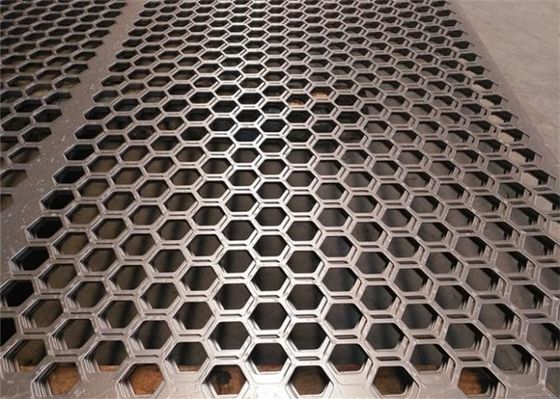 Plaque métallique perforée hexagonale en acier inoxydable de qualité duplex