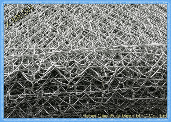 Structure hexagonale de rivière de Fit de torsion de panier de Gabion de treillis métallique d'acier moyen