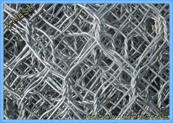 Paniers soudés de Gabion d'alliage d'aluminium de zinc, réservoir d'eau d'ajustement de paniers en pierre de fil