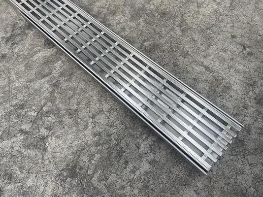 Custom Size 304/316 Durable Stainless Steel Linear Drain Trench Grate Channel Modern Outdoor Swimming Pool Anti-Corrosion