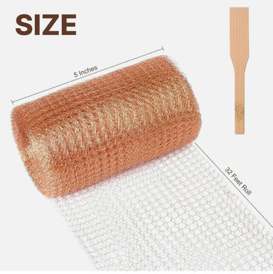 Copper Mesh 5inch x 32 feet Rust proof Copper Mesh Roll for Preventing Rodent