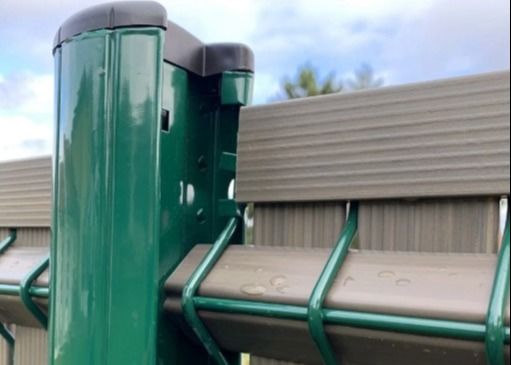 3D Design 60x60mm clôture en métal incurvé pour le jardin