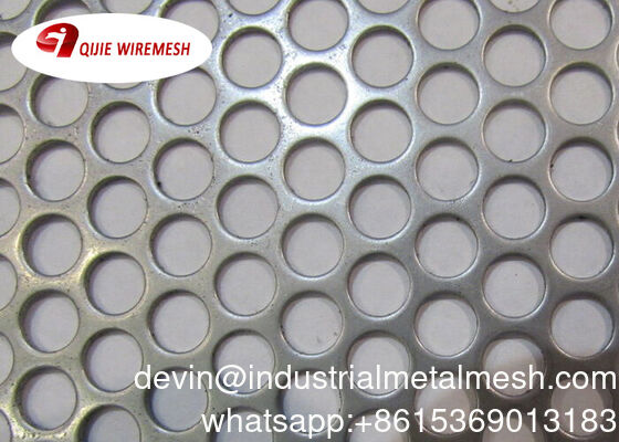 Grille métallique perforée à trous ronds en acier inoxydable