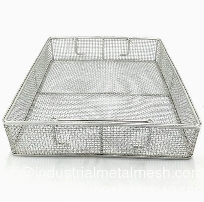 Panier en filet métallique personnalisé en acier inoxydable pour la cuisson par friture