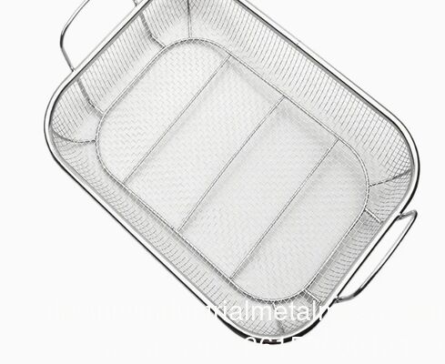 Panier en acier inoxydable de qualité alimentaire, taille et forme personnalisées, panier égouttoir à fil portable pour le rangement de divers articles, l'égouttage de la vaisselle, le séchage des fruits
