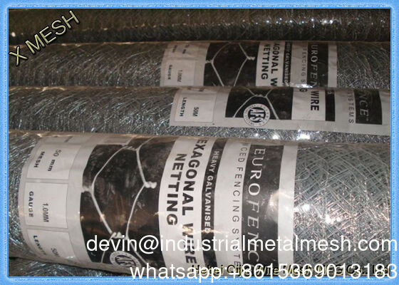 Tissage de filets de fil avec trous hexagonaux pour poulet d'oie