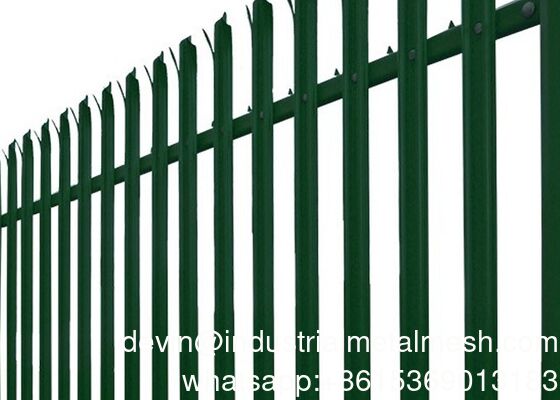 Métal de clôture de palissade D et W de forme système de clôture de sécurité palissade