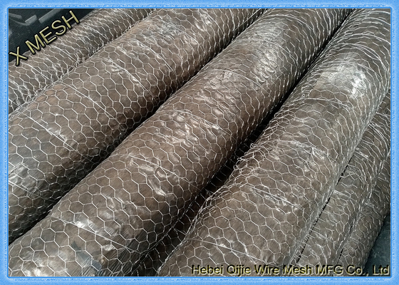 maille hexagonale galvanisée de poulet enduite par PVC de fabrication de fil de grillage en métal d'ouverture de maille de 1/2 »