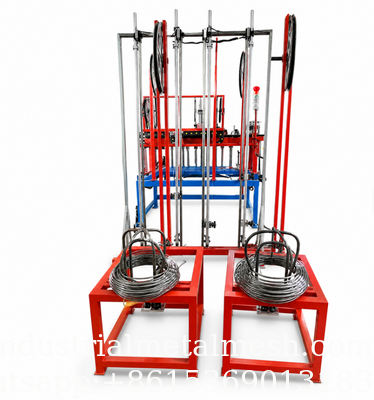 Ligne de production entièrement automatique de treillis anti-char Putanka pour le tissage de fils d'obstacles