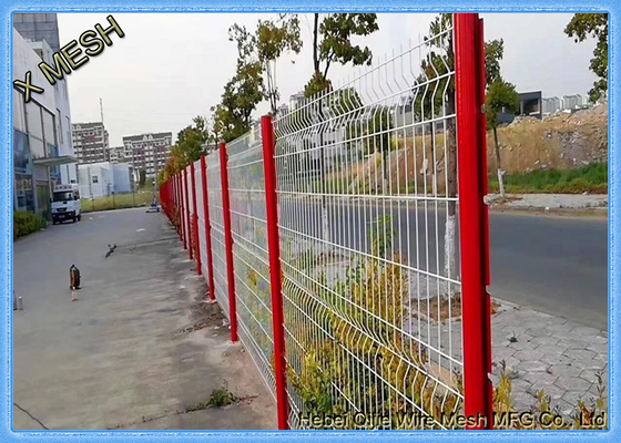 La triangle de 10 mesures a courbé le GV enduit par PVC de noir de barrière de grillage de la barrière 3D en métal approuvé