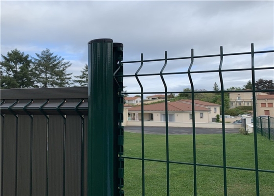 panneaux protecteurs de barrière de grillage en acier enduit de PVC incurvés par 3D pour la haute sécurité