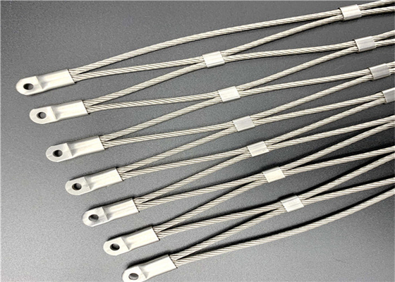 Corde Mesh Fencing Protecting Animals d'olive d'acier inoxydable de 304 zoos