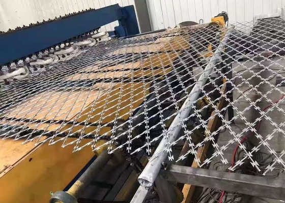 Le fil galvanisé plongé chaud Bto22 de rasoir a soudé pour la ligne de mesure standard chemin de fer